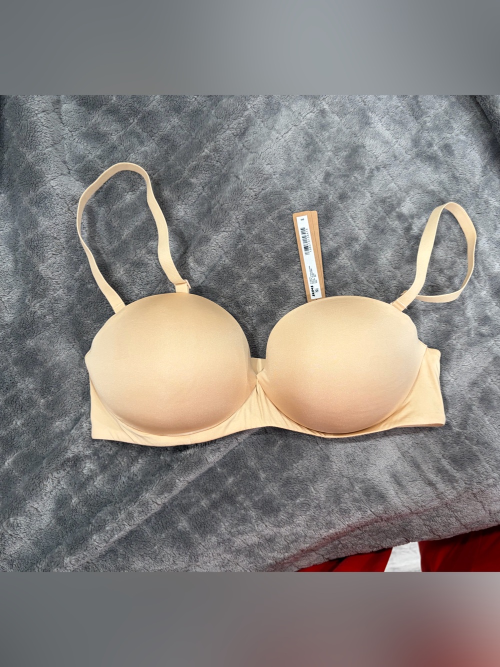 SKIMS Seamless Strapless Bandeau Bra in Beige